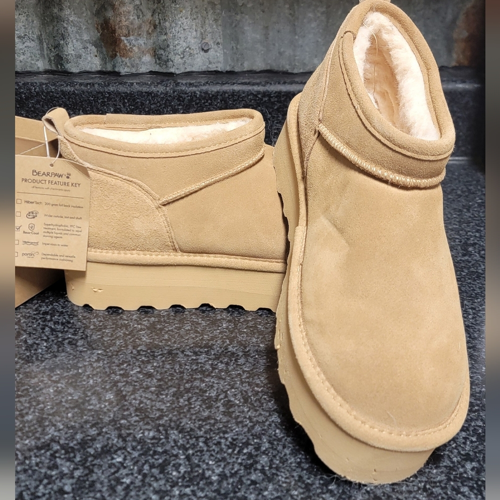 BearPaw Retro Super Shorty Boots Size Size 12